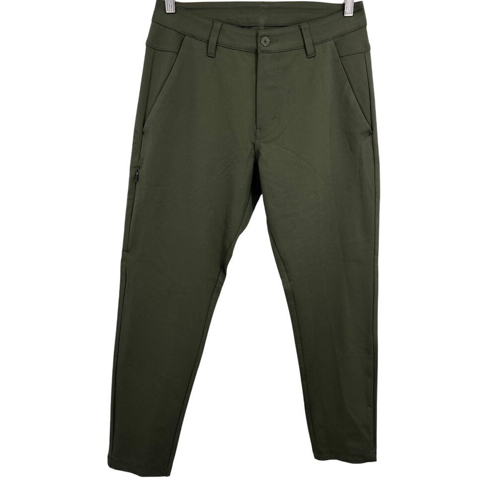 BYLT Everyday Pants Size 32 Premium Basics Green Stretch Slim Fit Men EUC
